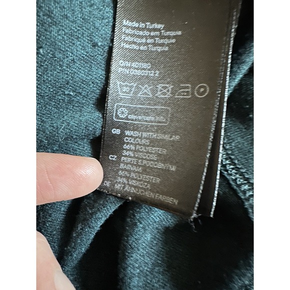 H&M Mockneck Dark Green Dress - Picture 6 of 6